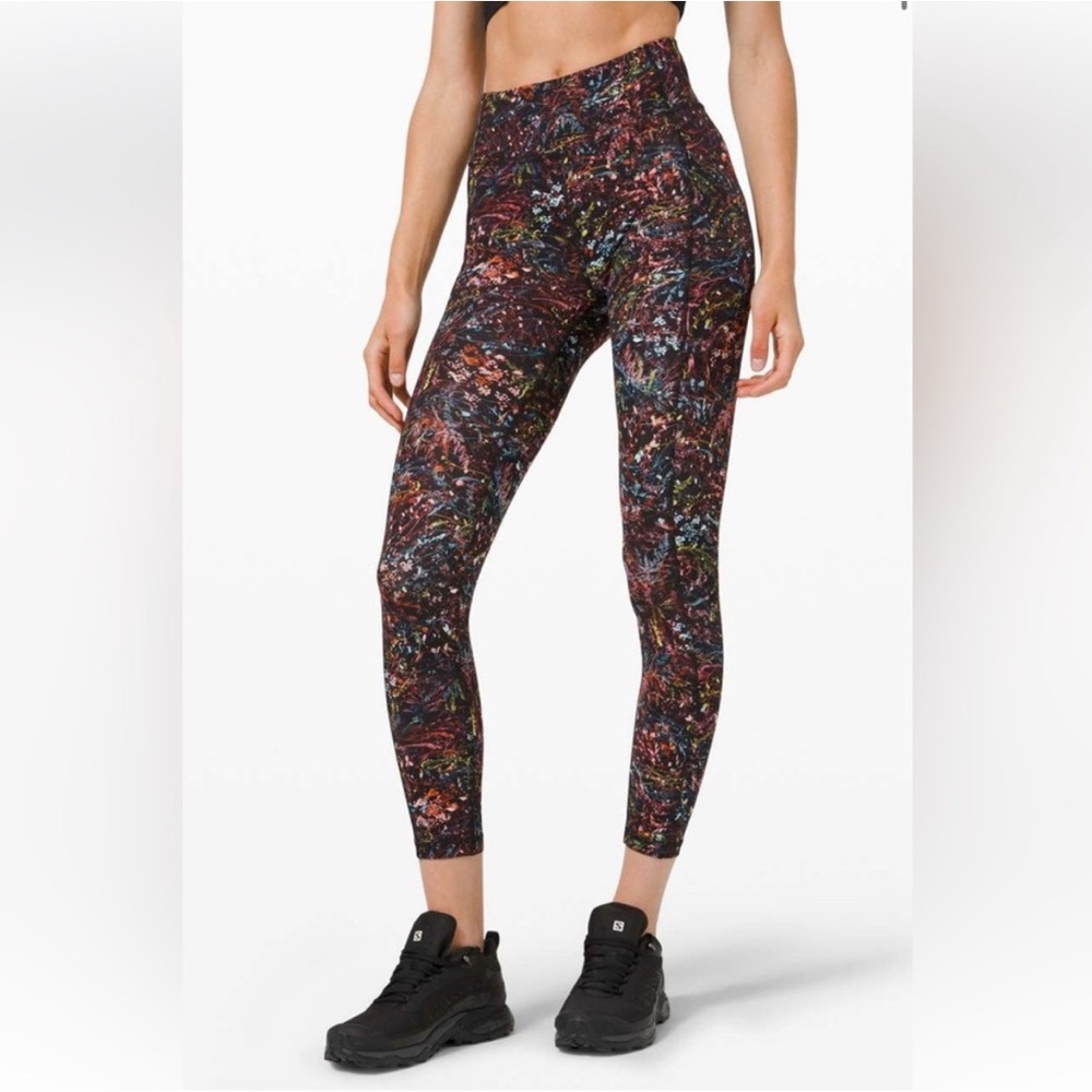 Lululemon Invigorate HR Legging 25” Foliage Array size 4